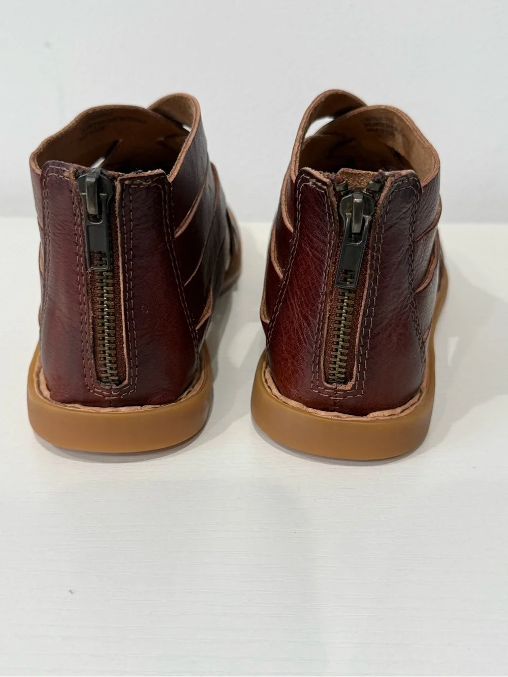 BORN Brown Woven Leather Women's Sandals: worn 1x. Perfect